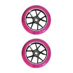 Grit X Spoke 110mm Wheels | Black/Trans Pink