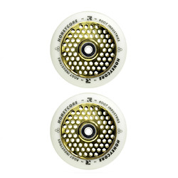 Root Industries Honeycore Wheels 110mm | White/Gold Rush