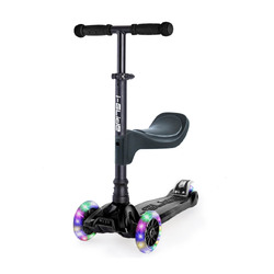 I-Glide Kids 3 Wheel Scooter with Seat | Black