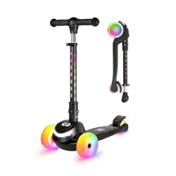 Core Spark 3 Wheel Scooter | LED Wheel/Bar/Deck | Black