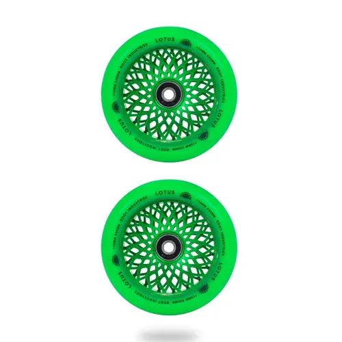 Root Industries Lotus Wheels 110mm | Green/Green