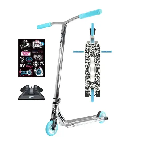 Core CL1 Complete Scooter | Chrome/Teal