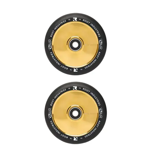 Root Industries AIR Scooter Wheels 110mm | Black/Gold Rush